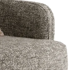 New Wohnen Moderner Ohrensessel in Beigegrau Boucle - Curemo