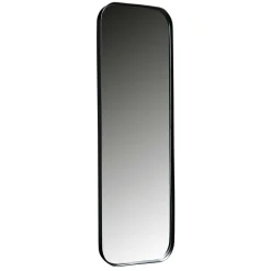 Wohnen Moderner Oval Spiegel in Schwarz - Locila