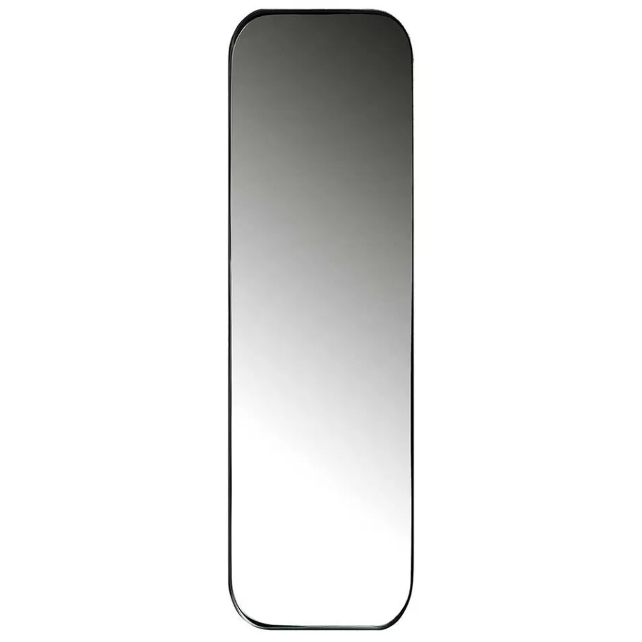 Wohnen Moderner Oval Spiegel in Schwarz - Locila