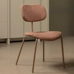 Sale Wohnen Moderner Polsterstuhl in Rosa - Ceusenia (2er Set)