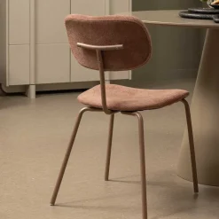 Sale Wohnen Moderner Polsterstuhl in Rosa - Ceusenia (2er Set)