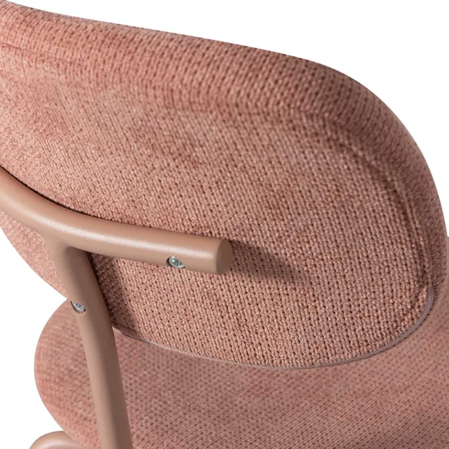 Sale Wohnen Moderner Polsterstuhl in Rosa - Ceusenia (2er Set)