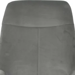 Best Wohnen Moderner Schaukelstuhl aus Samt in Grau - Cenka