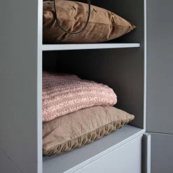 Discount Wohnen Moderner Schrank in Beton Grau - Almond