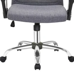 Hot Wohnen Moderner Schreibtischsessel aus Mesh & Stoff - Amanencia