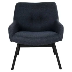 New Wohnen Moderner Sessel mit Strukturstoff in Grau - Mialano