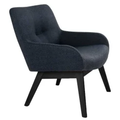 New Wohnen Moderner Sessel mit Strukturstoff in Grau - Mialano