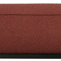 Online Wohnen Moderner Stoffhocker Boucle in Rotbraun - Anizia