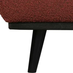Online Wohnen Moderner Stoffhocker Boucle in Rotbraun - Anizia