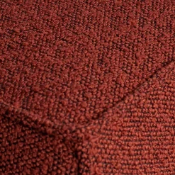 Online Wohnen Moderner Stoffhocker Boucle in Rotbraun - Anizia