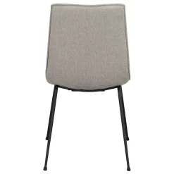 Clearance Wohnen Moderner Stoffstuhl in Grau - Sanctarin (2er Set)