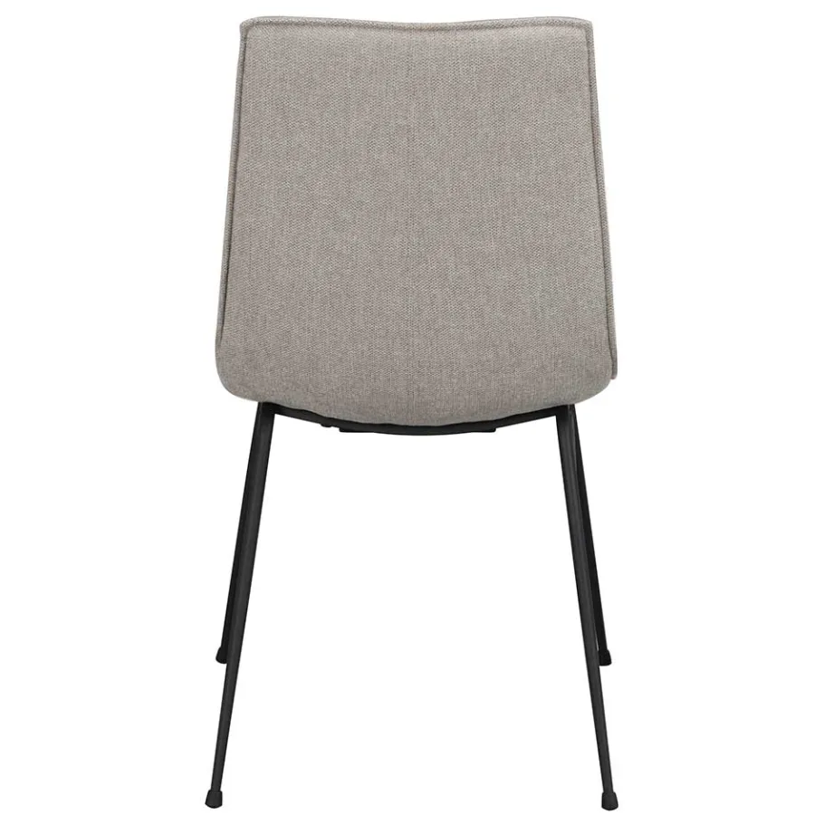 Clearance Wohnen Moderner Stoffstuhl in Grau - Sanctarin (2er Set)