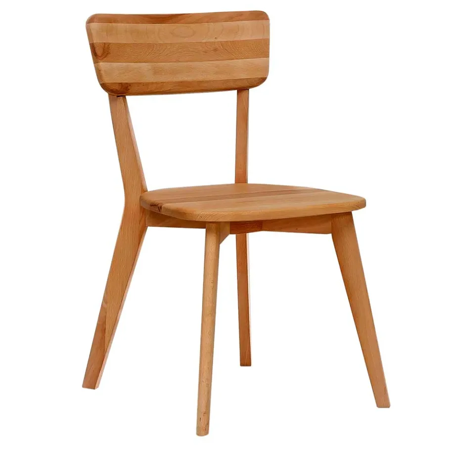 Clearance Wohnen Moderner Stuhl aus Kernbuche Massivholz - Brossan