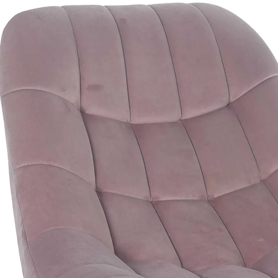 Wohnen Moderner TV Sessel in Rosa Samtstoff - Montreal