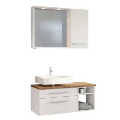 Wohnen Modernes Bad Set mit Beckenschrank - Enwicos (dreiteilig)