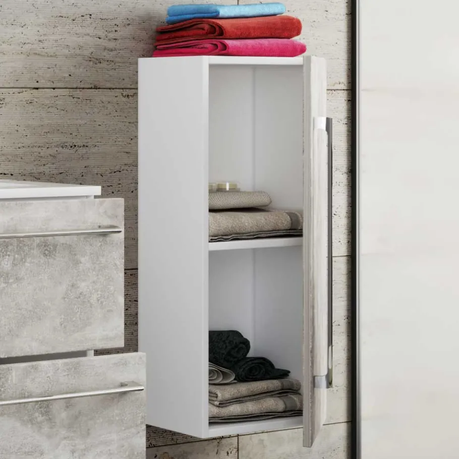 Wohnen Modernes Badezimmer in Betonoptik - Salvadore (vierteilig)
