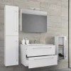 Best Wohnen Modernes Badezimmer in Weiß - Ipsum (vierteilig)