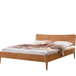 Discount Wohnen Modernes Bett aus Echtholz Wildeiche - Maaref