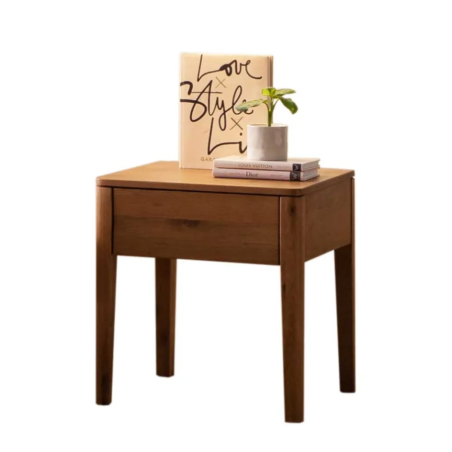 Discount Wohnen Modernes Bett aus Echtholz Wildeiche - Maaref