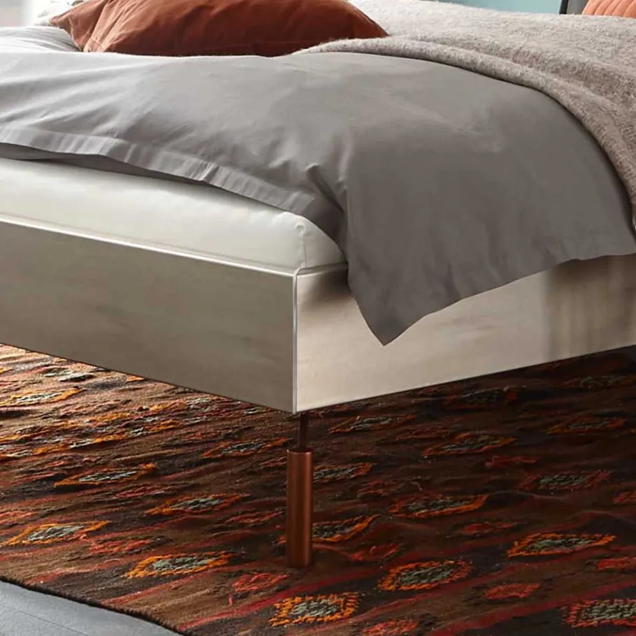 Clearance Wohnen Modernes Bett mit Kunstlederkopfteil - Optica