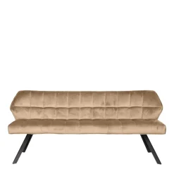 Clearance Wohnen Modernes Esstisch Sofa in Beige Samt - Foxxy
