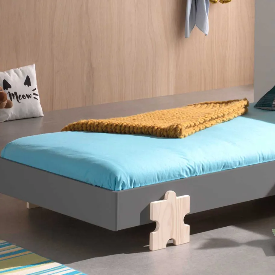 Clearance Wohnen Modernes Kinderbett mit Füßen im Puzzle Design - Carisma
