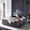Online Wohnen Modernes Stauraum-Boxspringbett in Anthrazit - Zavagossa