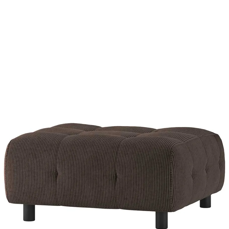 Sale Wohnen Modulcouch Polsterhocker in Graubraun Cord - Vita