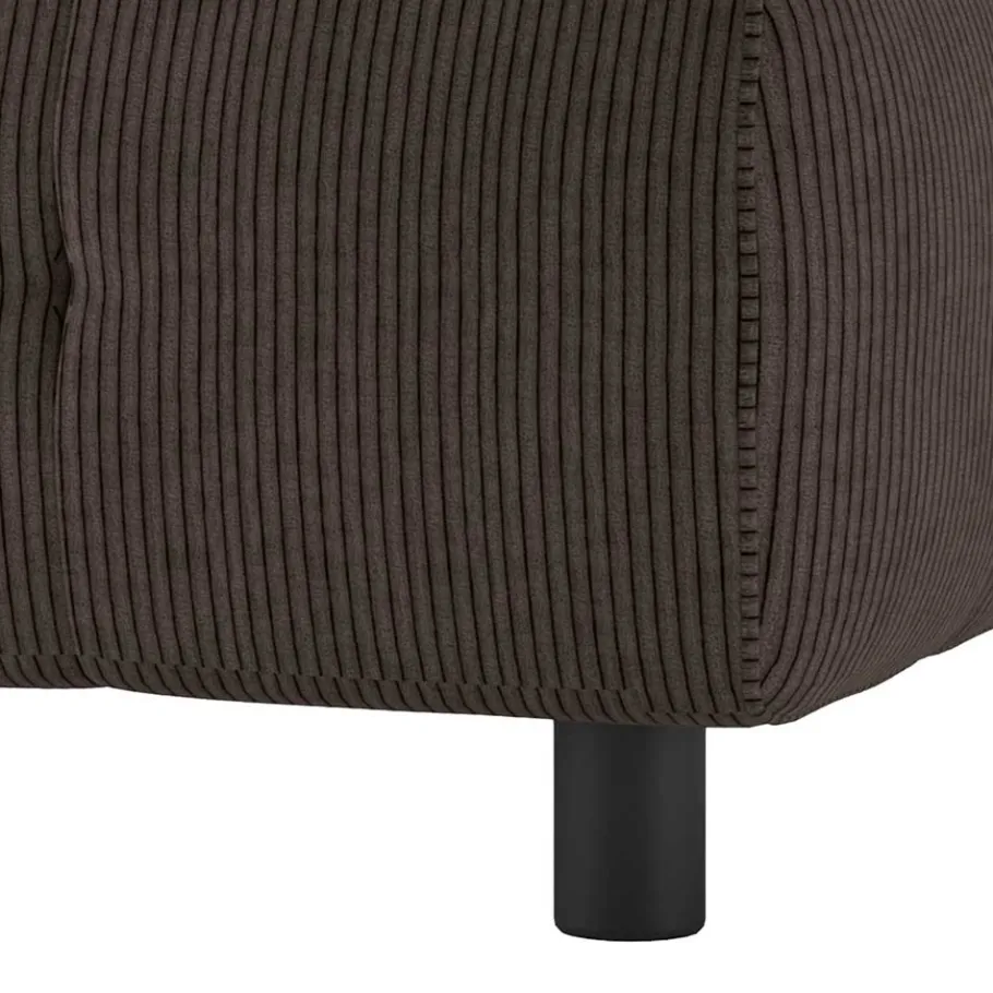 Sale Wohnen Modulcouch Polsterhocker in Graubraun Cord - Vita