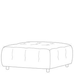 Sale Wohnen Modulcouch Polsterhocker in Graubraun Cord - Vita