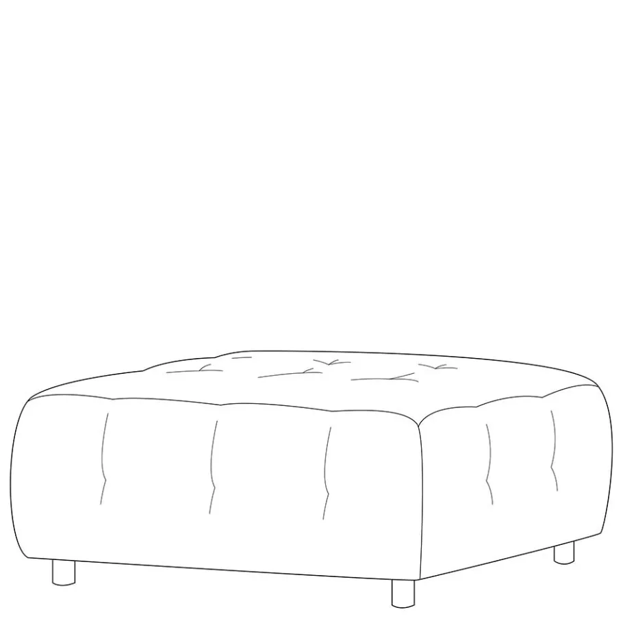 Sale Wohnen Modulcouch Polsterhocker in Graubraun Cord - Vita