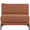 New Wohnen Modulsofa Element in Rost Braun Chenille - Brixx