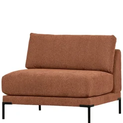 New Wohnen Modulsofa Element in Rost Braun Chenille - Brixx