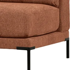 New Wohnen Modulsofa Element in Rost Braun Chenille - Brixx