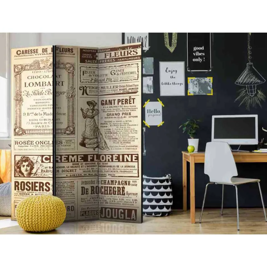 Wohnen Motivdruck Paravent Vintage Werbung - Radojan