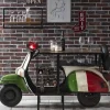 Outlet Wohnen Motorroller Hausbar Italia Vintage Design - Nite