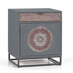 Hot Wohnen Nachtschrank - dekorativ mit Mandala - Mesusco