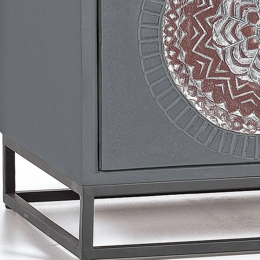 Hot Wohnen Nachtschrank - dekorativ mit Mandala - Mesusco