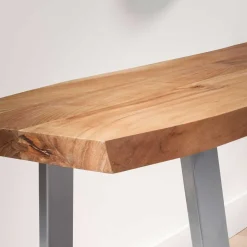Best Wohnen Naturkanten Dielenbank aus Akazie massiv - Vibka