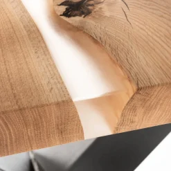 Hot Wohnen Naturkantentisch mit Epoxid-Harz-Einlage - Zimbu