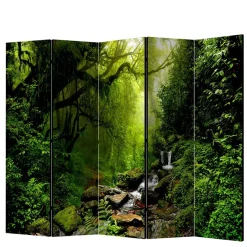 Hot Wohnen Naturmotiv Paravent Wald & Wasser - Rikuo