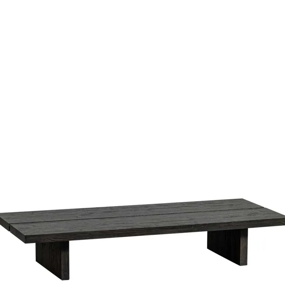 Best Wohnen Niedriger Couchtisch in Dunkelbraun Holzoptik - Rosiblo