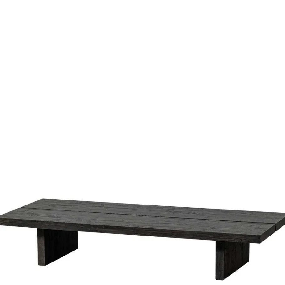 Best Wohnen Niedriger Couchtisch in Dunkelbraun Holzoptik - Rosiblo
