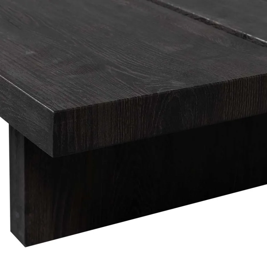 Best Wohnen Niedriger Couchtisch in Dunkelbraun Holzoptik - Rosiblo