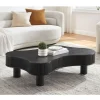 Hot Wohnen Niedriger Design-Couchtisch in Schwarz - Hiloria
