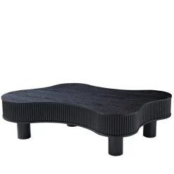 Hot Wohnen Niedriger Design-Couchtisch in Schwarz - Hiloria