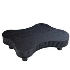 Hot Wohnen Niedriger Design-Couchtisch in Schwarz - Hiloria