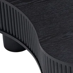 Hot Wohnen Niedriger Design-Couchtisch in Schwarz - Hiloria