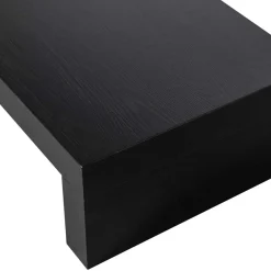 Best Wohnen Niedriger Japandi Wohnzimmertisch in Schwarz - Milana