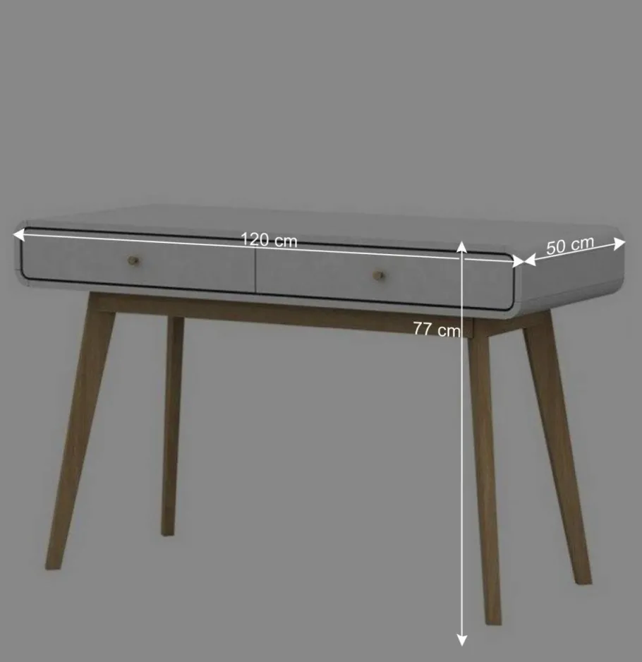 Online Wohnen Nordic Chic Schreibtisch zweifarbiges MDF - Kolreva